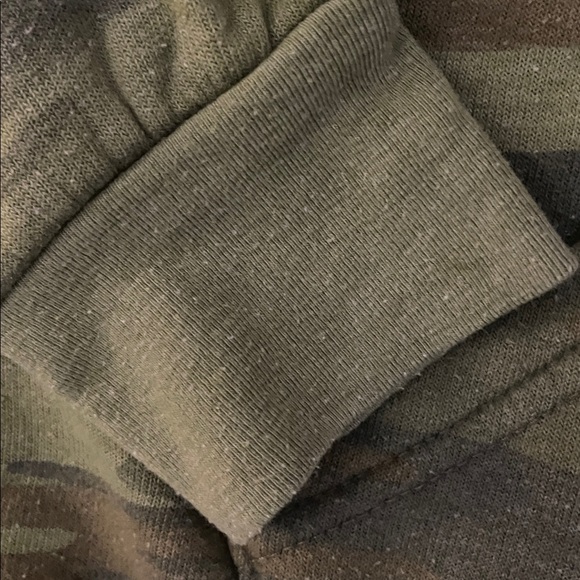 Aviator Nation Green Camouflage Hoodie Top M - Picture 4 of 8